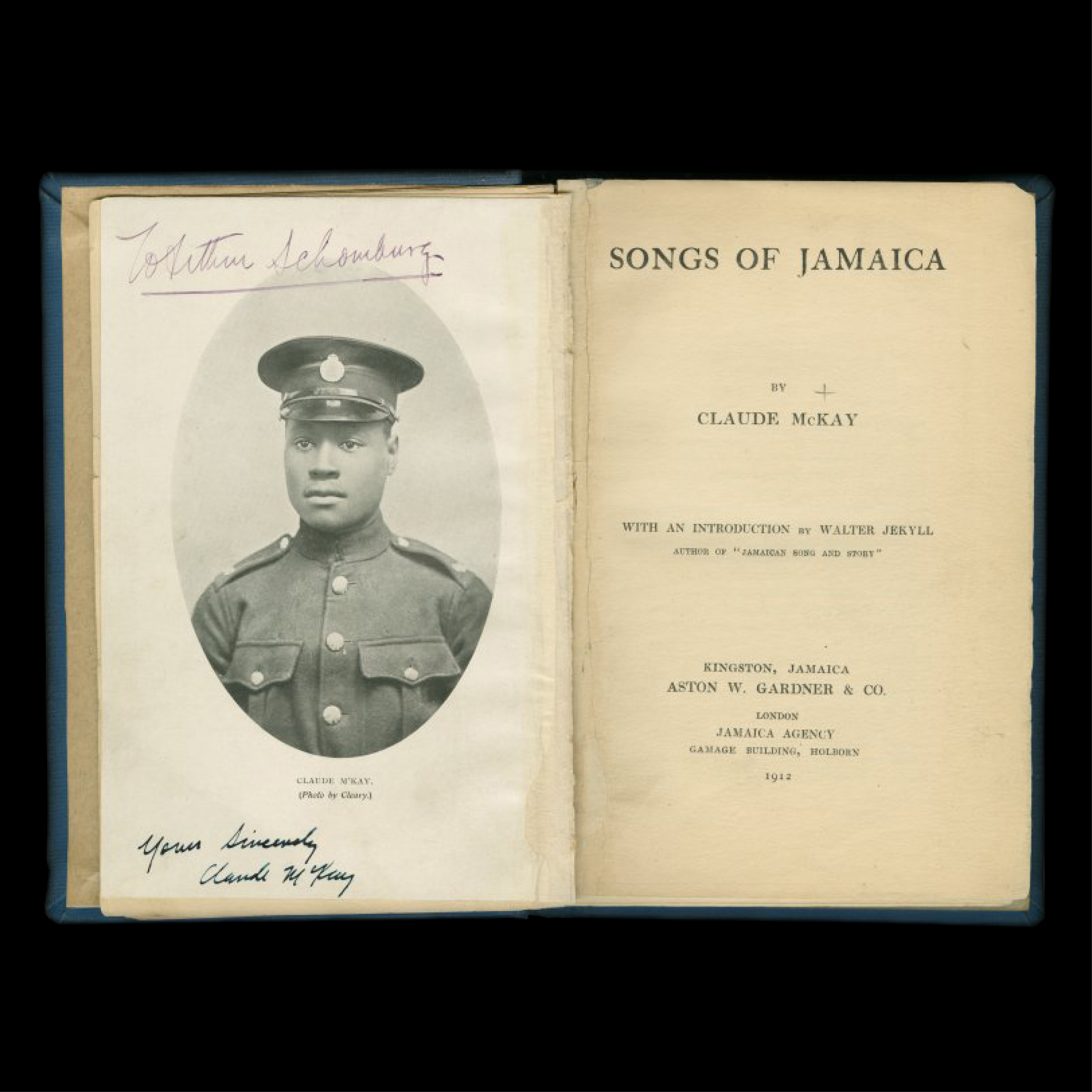 Claude McKay, Songs of Jamaica (Jamaica Agency, 1912). The New York Public Library.